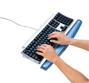 Repose-poignet clavier Fellowes Crystals gel transparent bleu