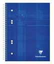 Bloc de cours Clarefontaine Studium A5+ carreau 5x5mm 6 perf 80 pages assorti