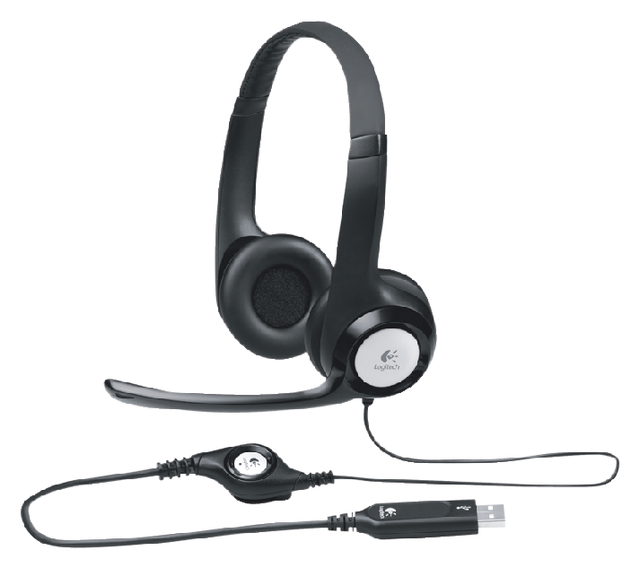 Headset Logitech H390 zwart