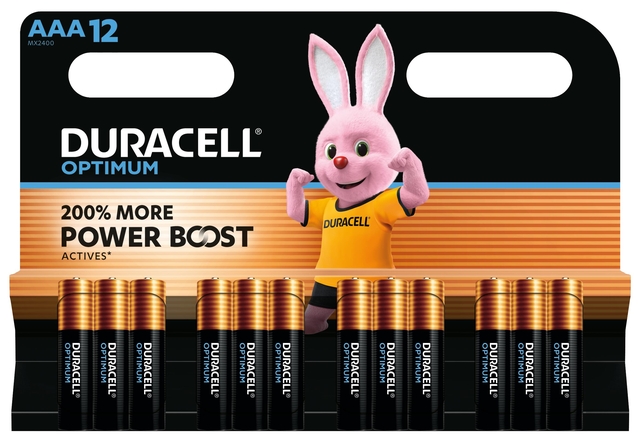 Pile Duracell Optimum 12x AAA