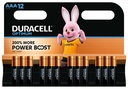 Pile Duracell Optimum 12x AAA