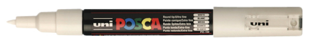 Marqueur peinture Posca PC1MC Extra Fin blanc