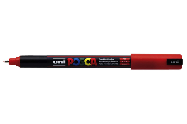 Marqueur peinture Posca PC1MR Extra Fin rouge