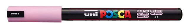 Paintmarker Uni POSCA PC1MR extra fijn lichtroze