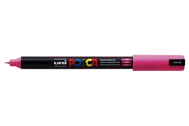 Paintmarker Uni POSCA PC1MR extra fijn roze