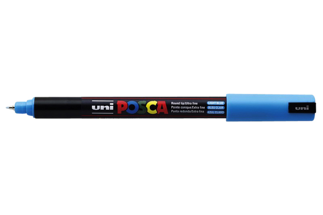 Marqueur peinture Posca PC1MR Extra Fin bleu clair
