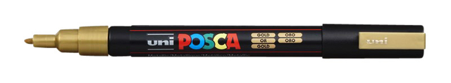 Paintmarker Uni POSCA PC3M fijn goud