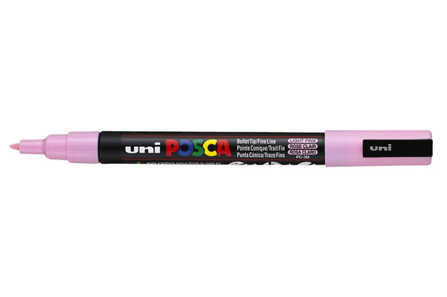 Paintmarker Uni POSCA PC3M fijn lichtroze