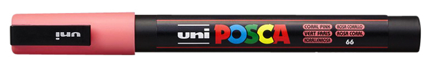 Paintmarker Uni POSCA PC3M fijn koraal