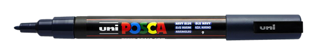 Marqueur peinture Posca PC3M Fin bleu marine