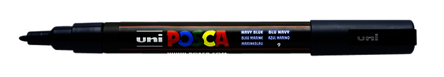 Verfstift Posca PC3M fijn marineblauw