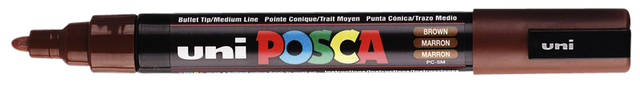Marqueur peinture Posca PC5M Medium marron