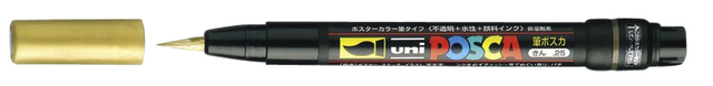Paintmarker Uni POSCA PCF350 Brush 1-10mm goud
