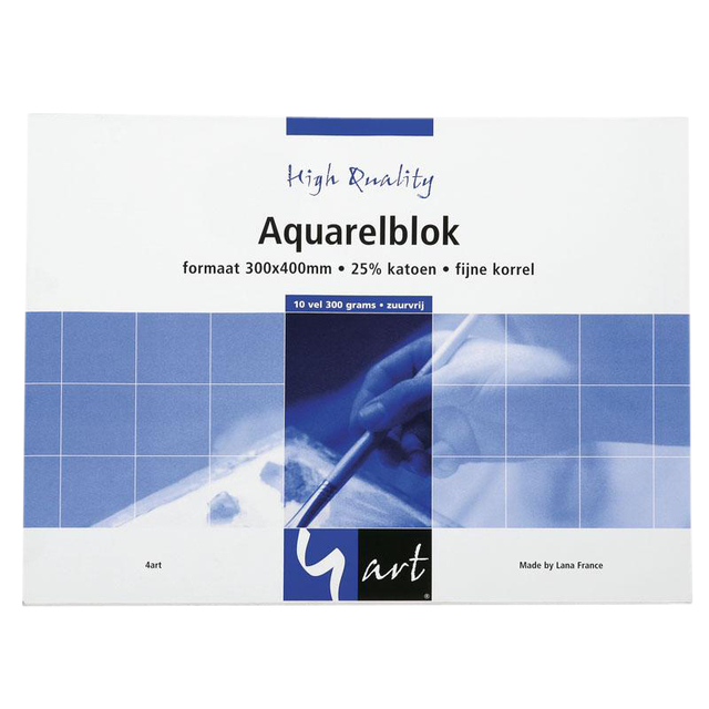 Aquarelblok 4art 24x32 325gr
