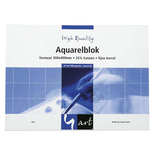 Aquarelblok 4art 40x50 300gr