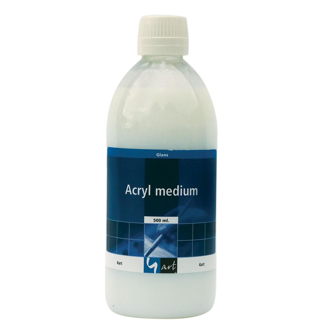 Acrylmedium Acrylicos Vallejo 500ml glans