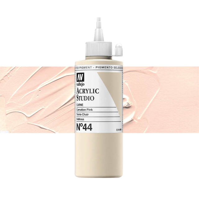 Acrylverf Acrylicos Vallejo Studio 200ml 44 anjer roze