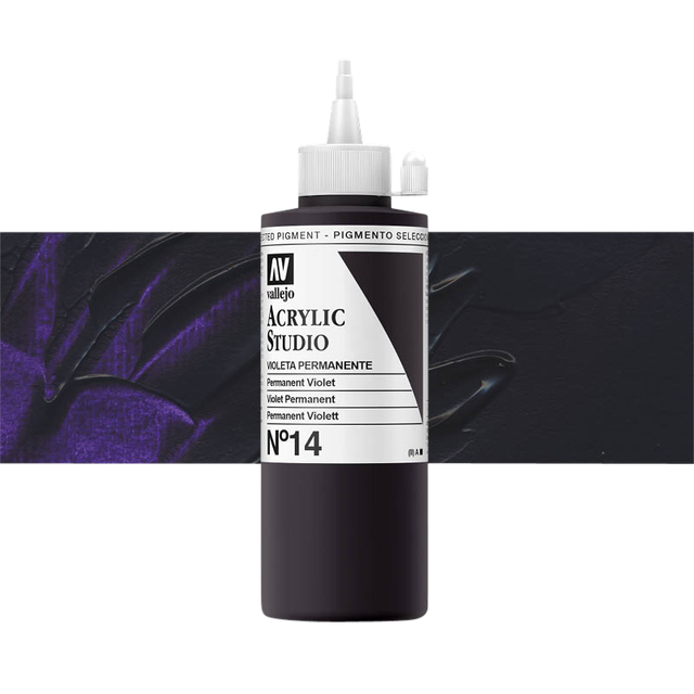 Acrylic Paint Acrylicos Vallejo Studio 200ml 14 violet