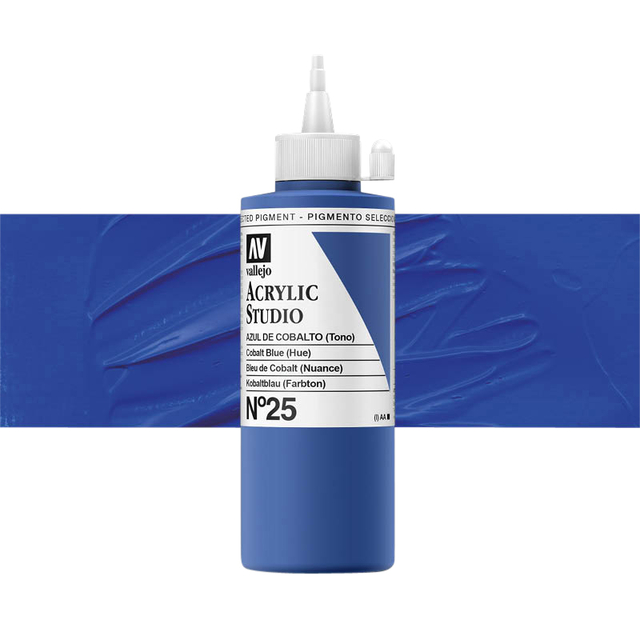 Acrylverf Acrylicos Vallejo Studio 200ml 25 kobalt