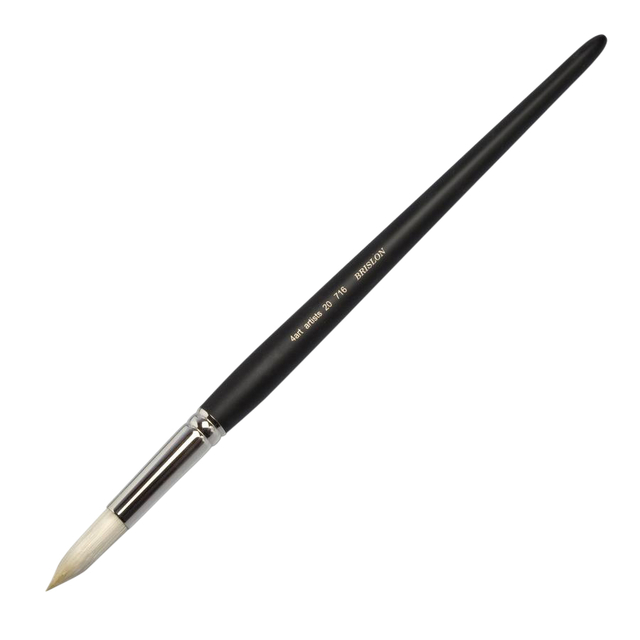 Acrylkwast 4art 716/10 rond brislonhaar