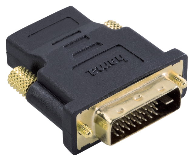 Adapter Hama HDMI-DVI/D zwart