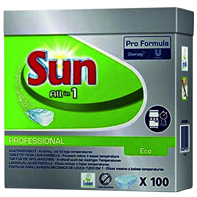 Tablette lave-vaisselle Sun Pro Formula All-in-one Eco 100 pièces