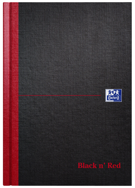 Carnet de notes Oxford Black n'Red A5 96 feuilles uni