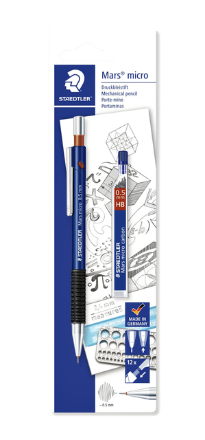 Portemine Staedtler Mars Micro 0,5mm + extra mines