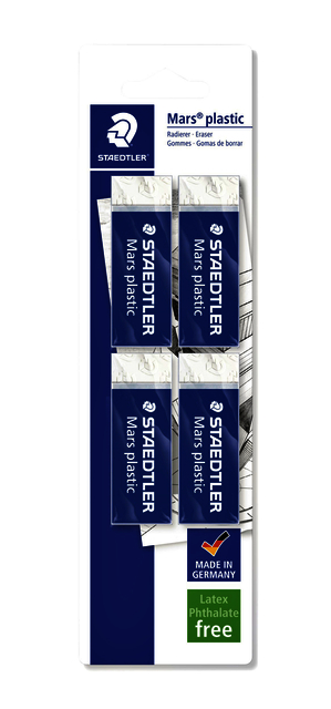 Gomme Staedtler Mars blister 4 pièces