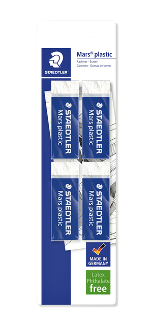 Gomme Staedtler Mars blister 4 pièces