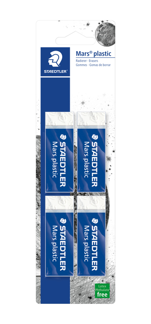 Gum Staedtler Mars blister à 4 stuks