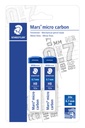 Mine portemine Staedtler Mars Carbon Micro 0,7mm HB blister 2 pièces