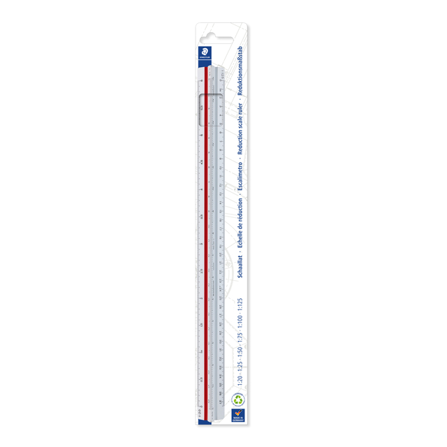 Schaalliniaal Staedtler 561 300mm plastic wit