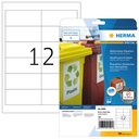 Etiquette HERMA 4595 97x42,3mm synthétique blanc