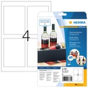 Etiquettes HERMA 8882 pour bouteille brillante 90x120mm