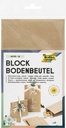 Blokbodemzak Folia 12x6x21cm foodsafe kraft set à 15 stuks