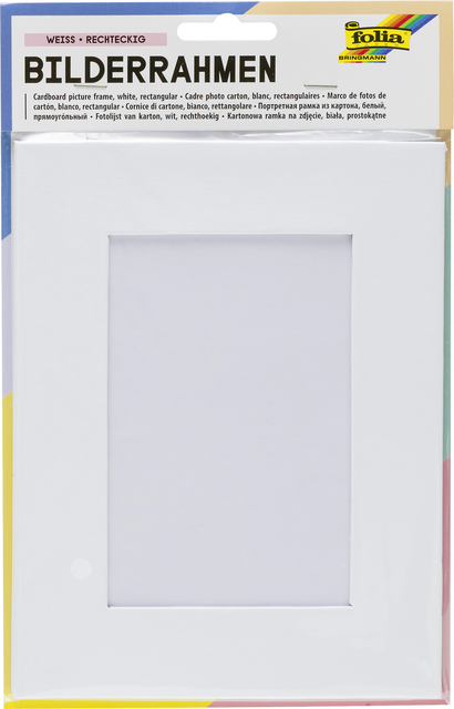 Cadre photo Folia 166x216mm carton blanc