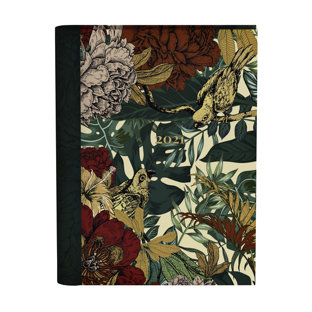 Agenda 2021 wire-O yellow birds botanic