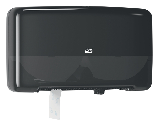 Distributeur papier toilette Tork T2 Elevation Mini Jumbo Duo 555508 noir