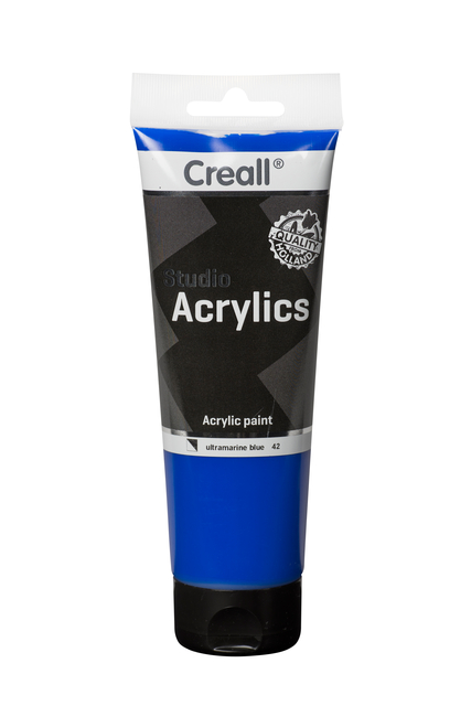 Peinture acrylique Creall Studio Acrylics 42 bleu outremer 250ml