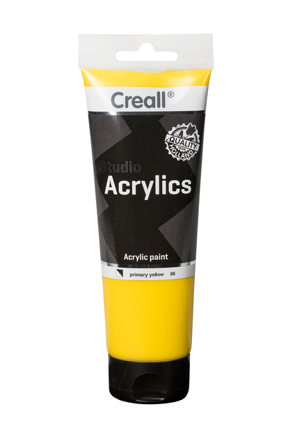 Acrylverf Creall Studio Acrylics 06 primair geel 250ml
