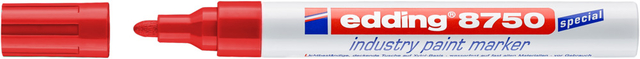 Paintmarker edding 8750 industrie 2-4mm rood