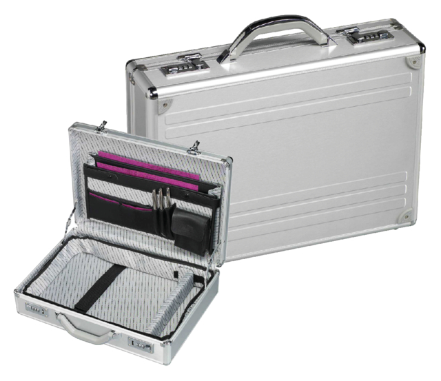 Attachekoffer Rillstab Maxi aluminium