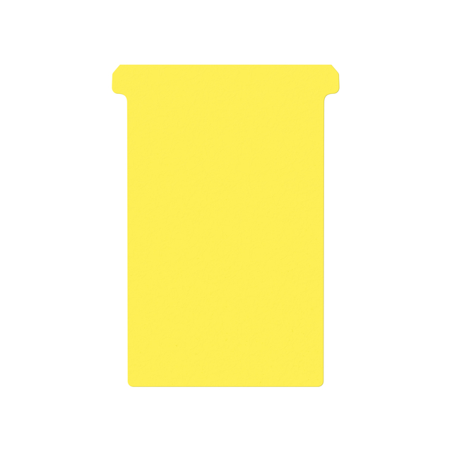 Fiche-T pour planning Djois Format 4 107mm jaune 100 pièces