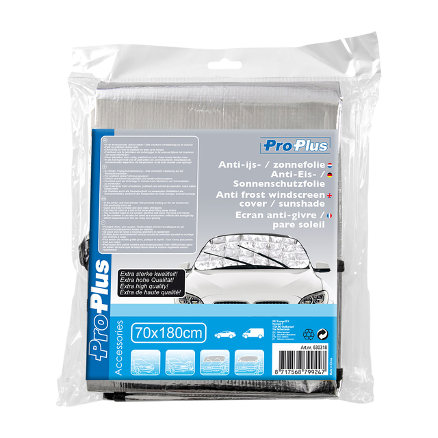 Antivriesscherm ProPlus 180x70cm zilver