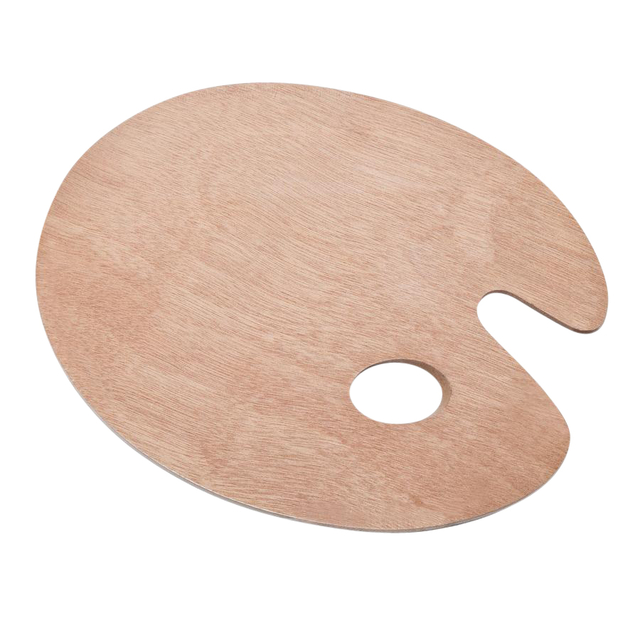Palette Conda oval 20 x 30 cm 5mm birch wood