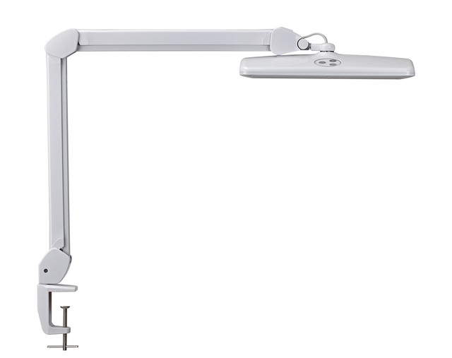 Lampe de bureau MAULintro LED avec pince dimmable blanc
