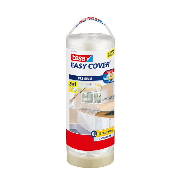 Afdekfolie Tesa 57117 easy cover navulling 2,6mx17m