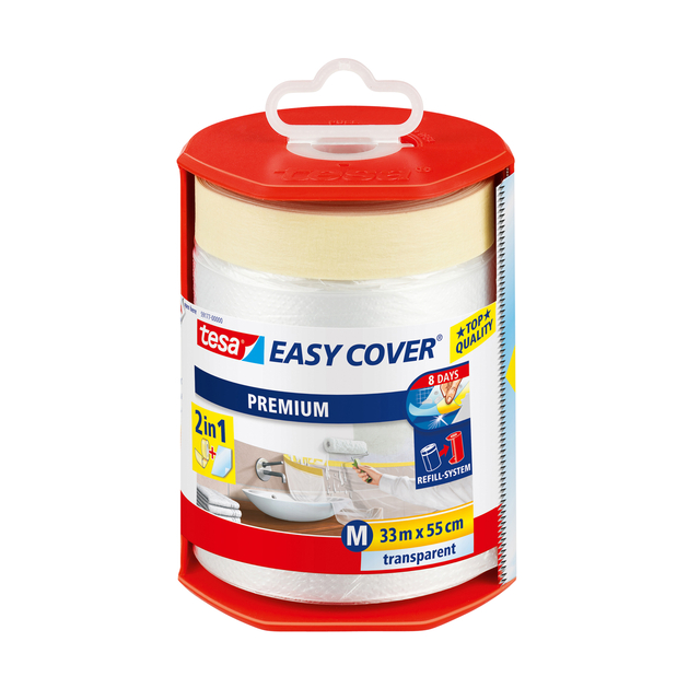 Afdekfolie Tesa 59177 easy cover dispenser 55cmx33m