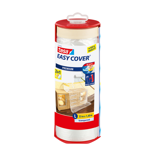 Afdekfolie Tesa 59179 easy cover dispenser 1,4mx33m